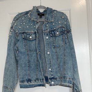Studded jean jacket